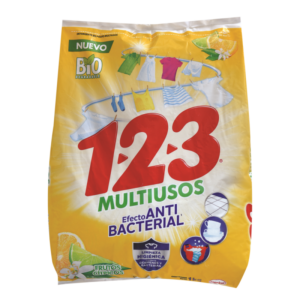 DETERGENTE LÍQUIDO 123 MU ANTIBACT 1000 GR