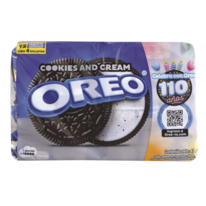 GALLETAS DULCES OREO COOKIES AND CREAM 12 UND