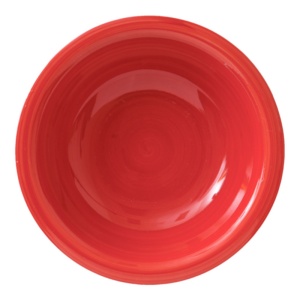 PLATO HONDO CERAMICA ROJO HZ 8.25 PULGADAS HP-1803