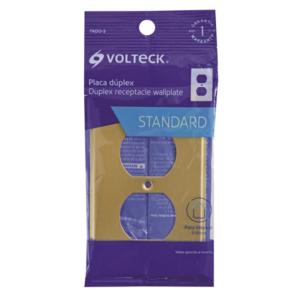 TAPA ALUMINIO VOLTECH P/TOMA DOBLE 46408