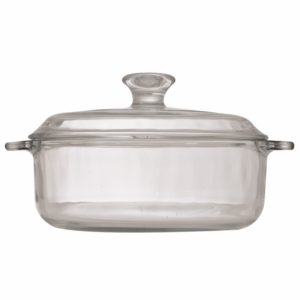 Fuente Horno Pyr-O-Rey Redonda Con Tapa De Vidrio B228