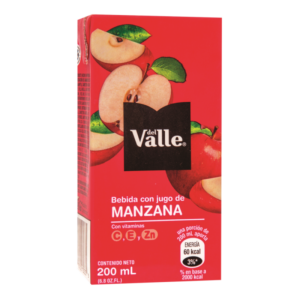 JUGO  DEL VALLE MORE FRUIT MANZANA 200 ML