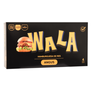 HAMBURGUESA ANGUS WALA 8 OZ / 4 UND