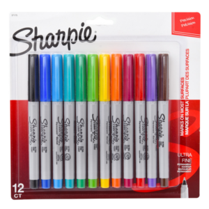 JUEGO DE FELPAS PERMANENTE SHARPIE ULTRA F. 12/1 BL