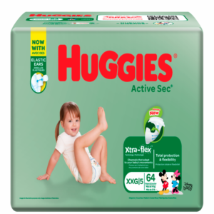 Pañales huggies active sec T 5/XXG Big pack 62 uds.