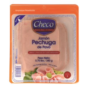 JAMÓN CHECO PECHUGA DE PAVO REB 0.75 LB