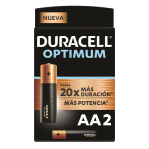 PILAS DURACELL OPTIMUM AA 2 UND