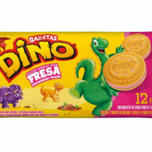 galletas dulces dino fresa 12 uds.