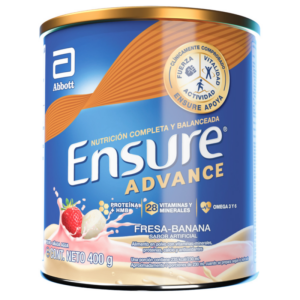 SUPLEMENTO ENSURE ADVANCE FRESA BANANA 400 GR