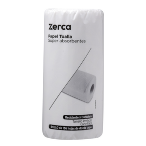 PAPEL TOALLA ZERCA 136 HOJAS