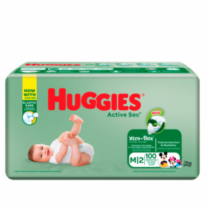 Pañales Huggies Active Sec bigpack T M/2. 96 uds